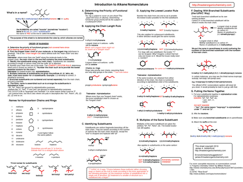 Org 1 Summary Sheets